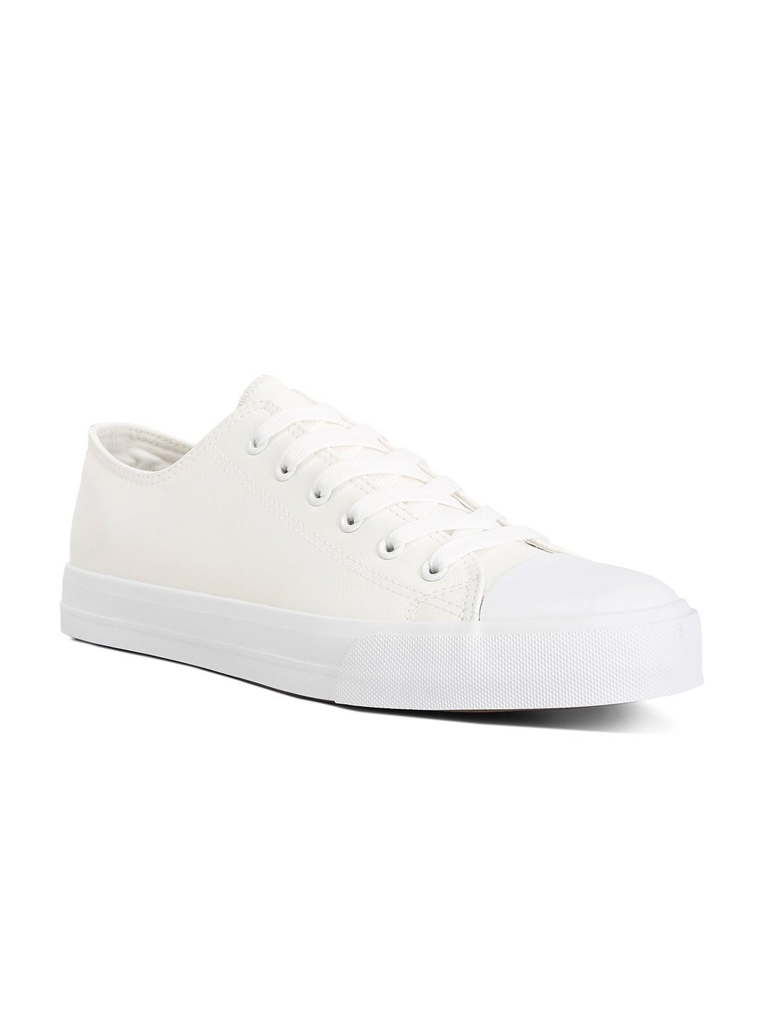 

London Rag Men Round Toe Canvas Sneakers, White