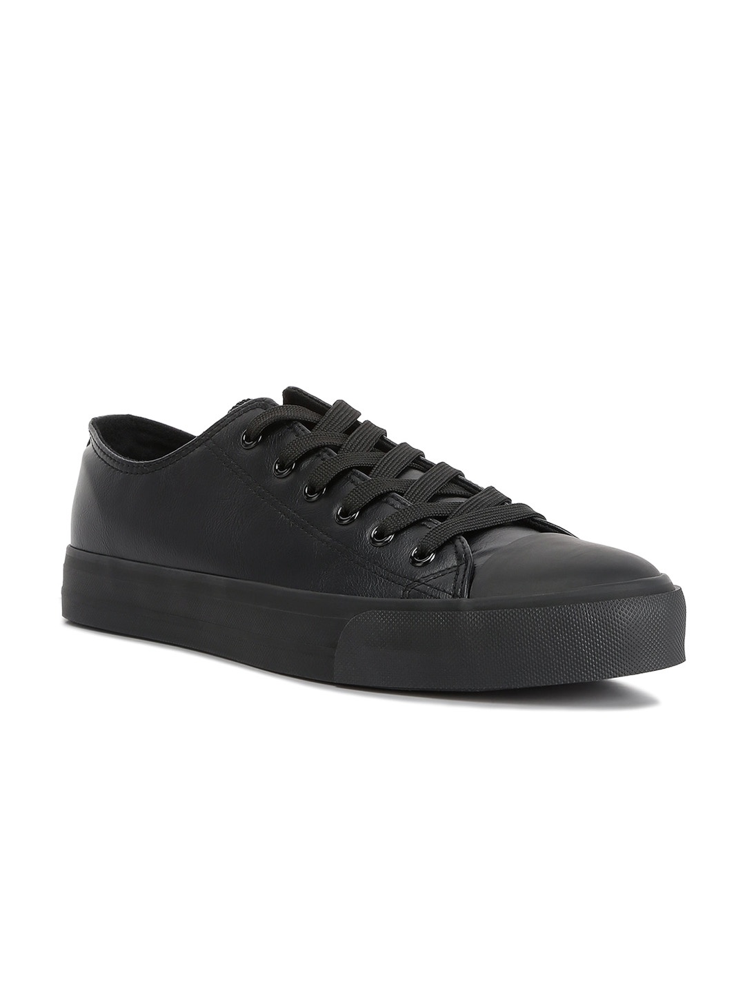 

London Rag Men Round Toe Sneakers, Black