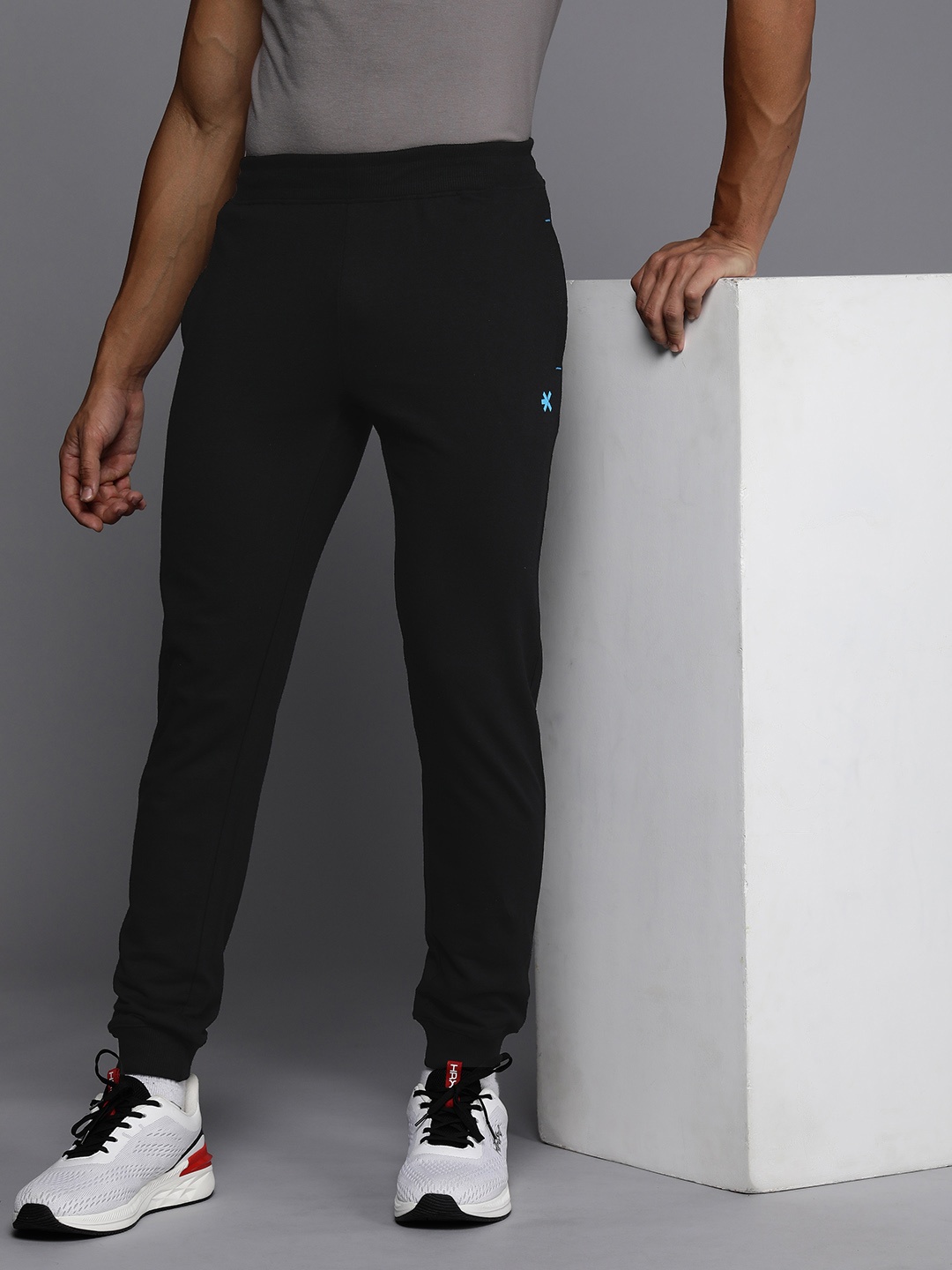 

HRX by Hrithik Roshan Men Lifestyle Terry Joggers, Black