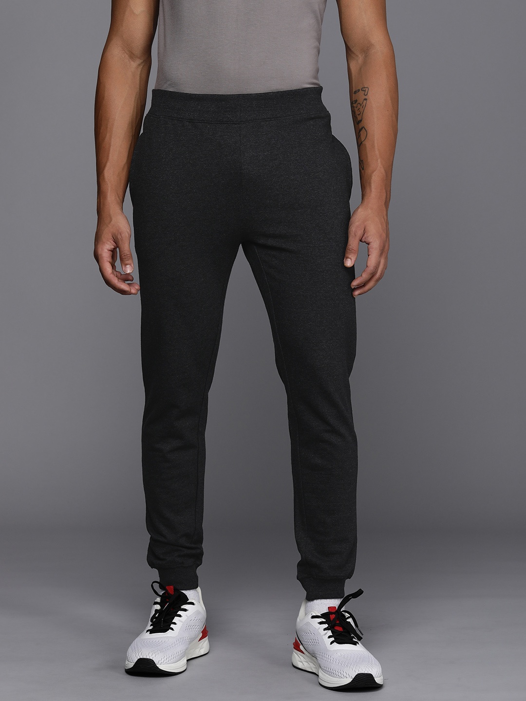 

HRX by Hrithik Roshan Men Lifestyle Terry Joggers, Charcoal