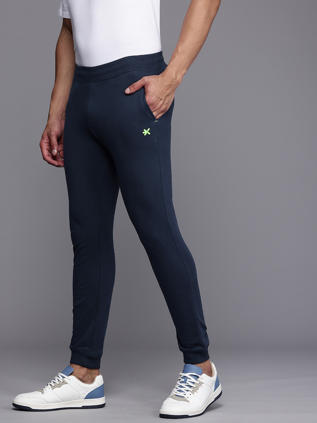 

HRX by Hrithik Roshan Men Lifestyle Terry Joggers, Navy blue