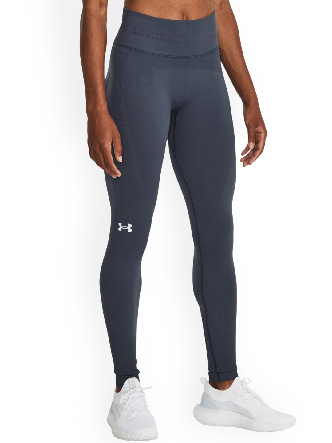 

UNDER ARMOUR Women Train Seamless Slim-Fit Tights, Grey