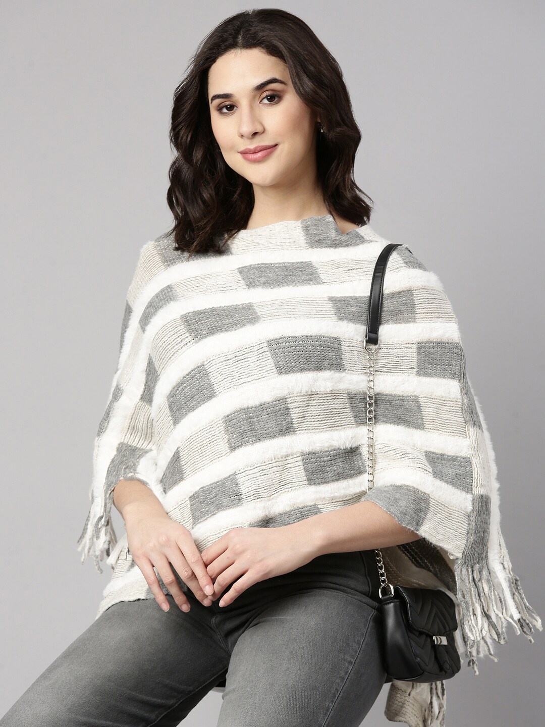 

SHOWOFF Women Poncho, Grey