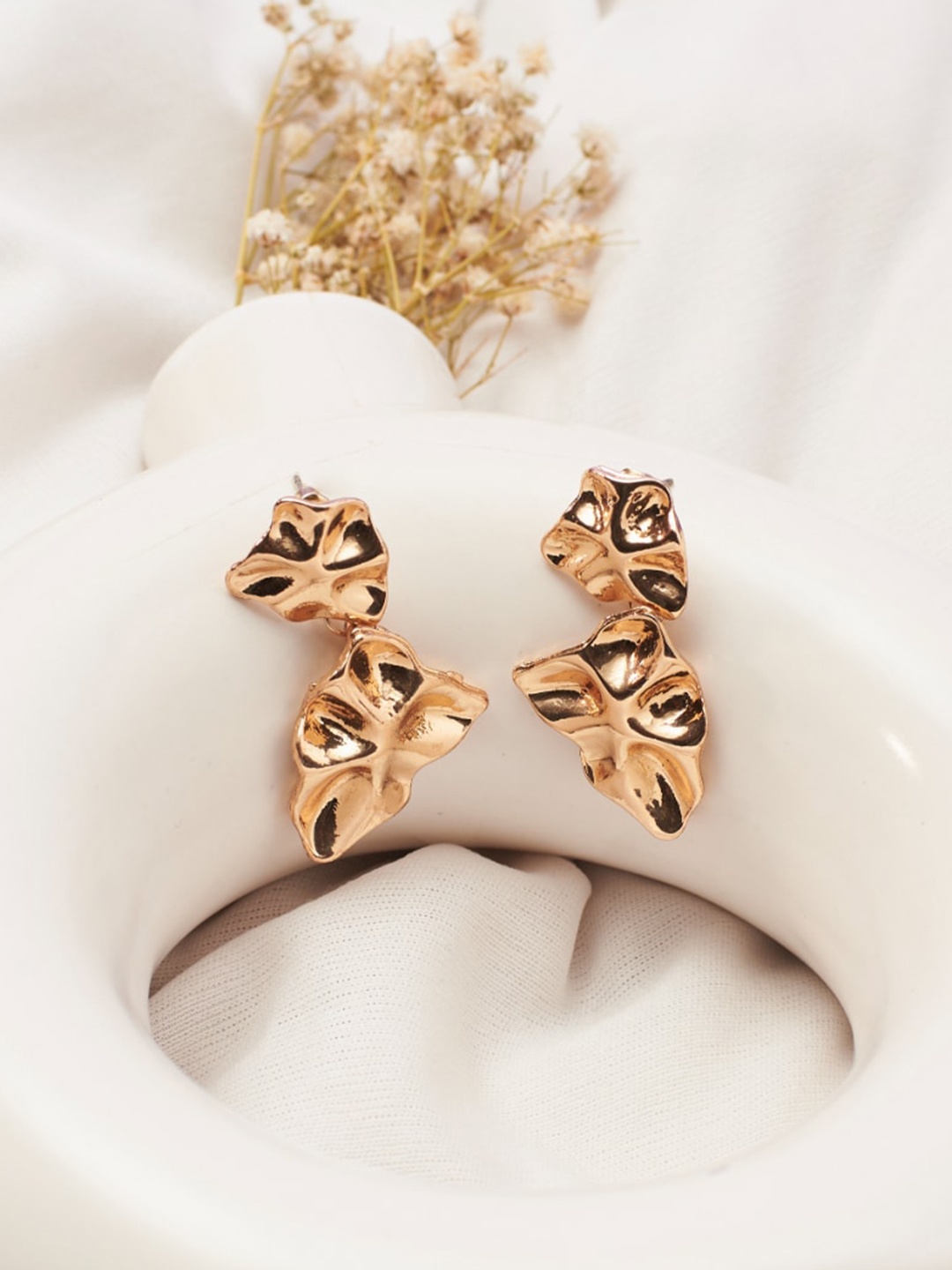 

SALTY Contemporary Drop Earrings, Gold