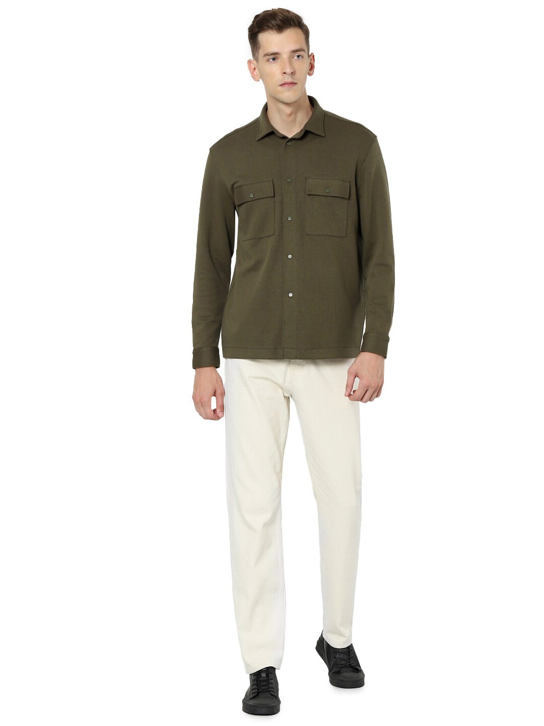 

Celio Spread Collar Opaque Casual Shirt, Brown