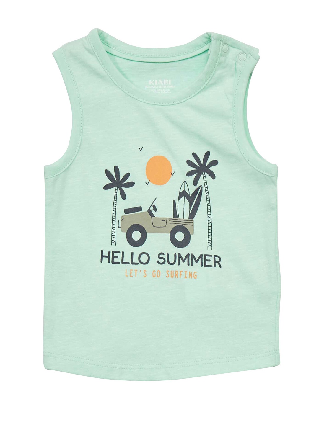 

KIABI Boys Graphic Printed Cotton T-shirt, White