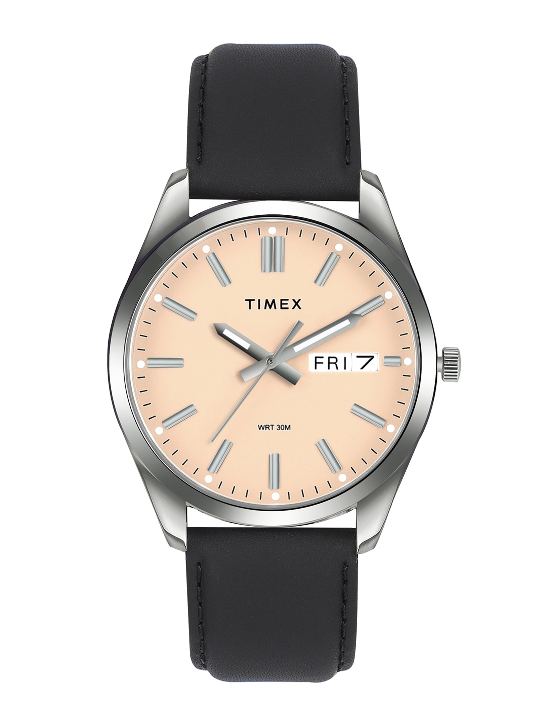 

Timex Men Brass Dial & Leather Straps Analogue Watch- TWTG10417, Beige