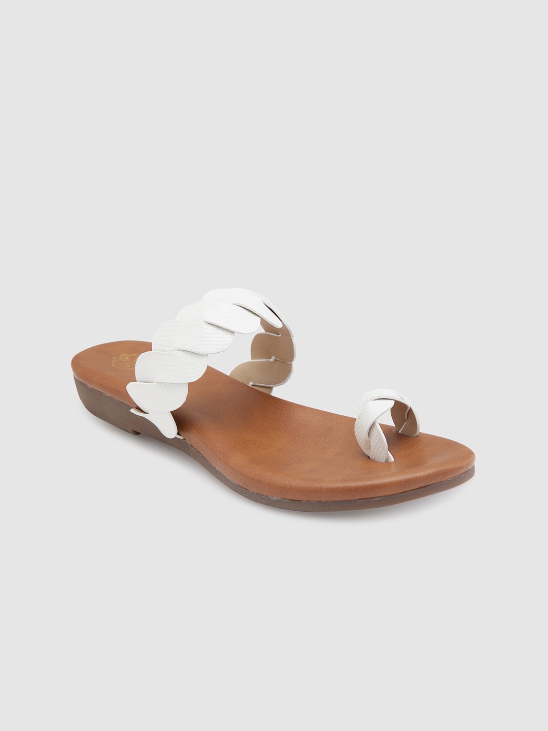 

Sole To Soul Embellished One Toe Flats, White