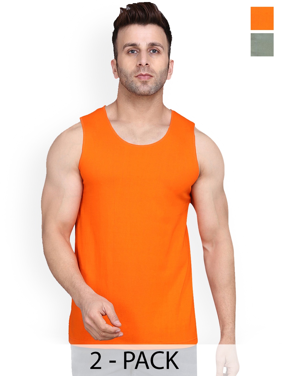 

SLOWLORIS Pack Of 2 Gym Vests, Green