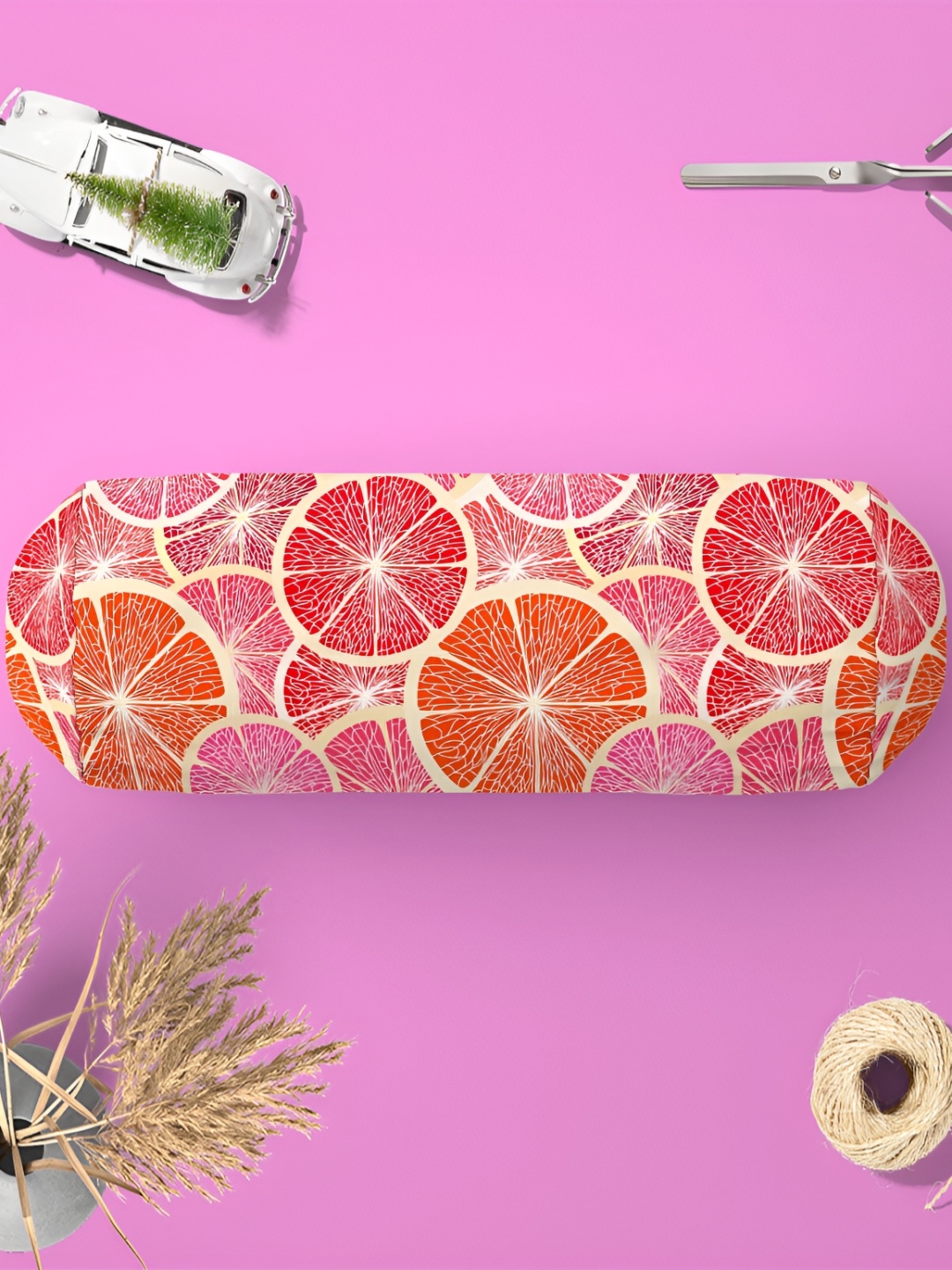 

ArtzFolio Red & Beige 2 Pieces Printed Eco Friendly Bolster Covers