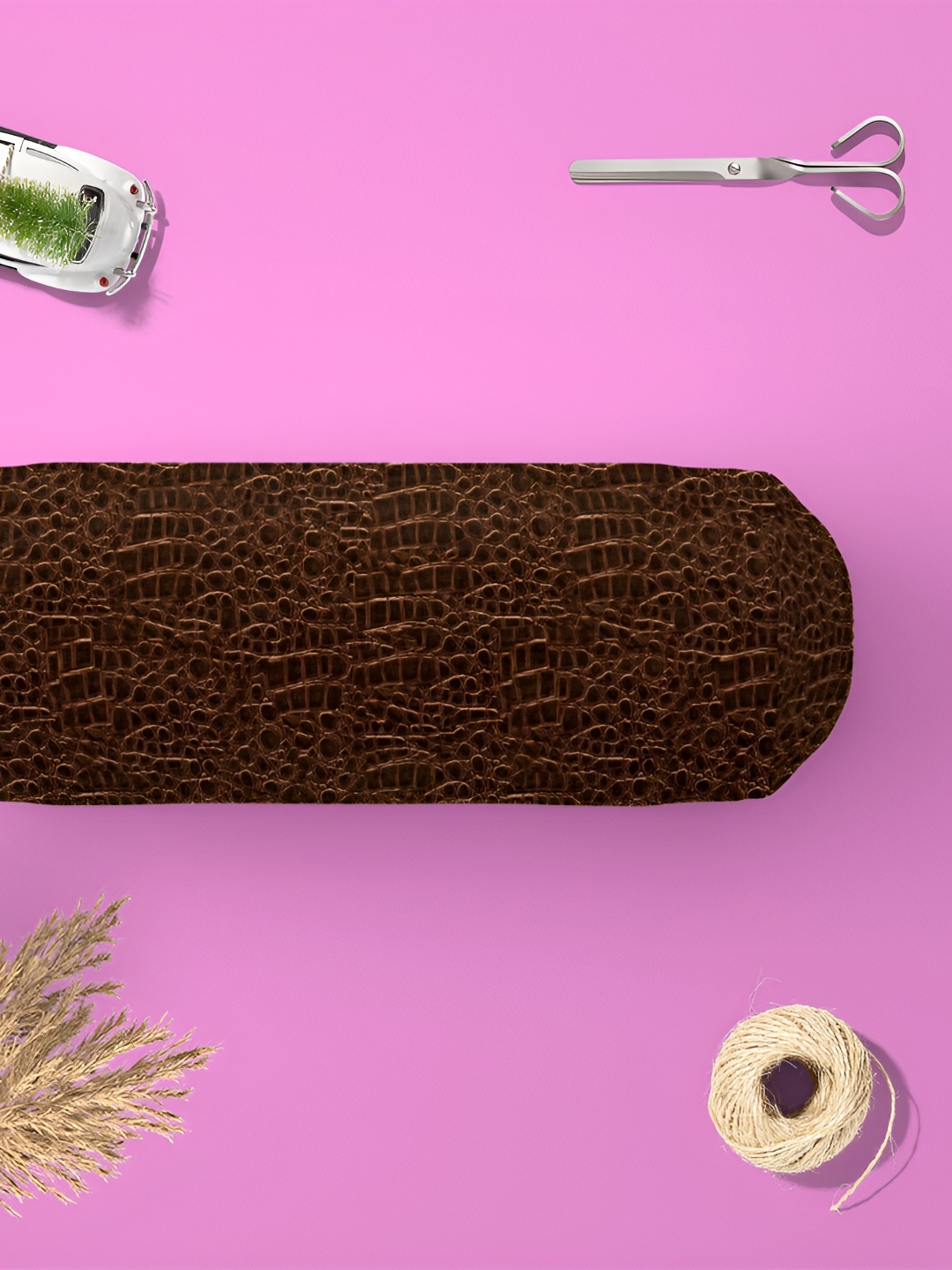 

ArtzFolio Brown 2 Pcs Printed Bolster Covers