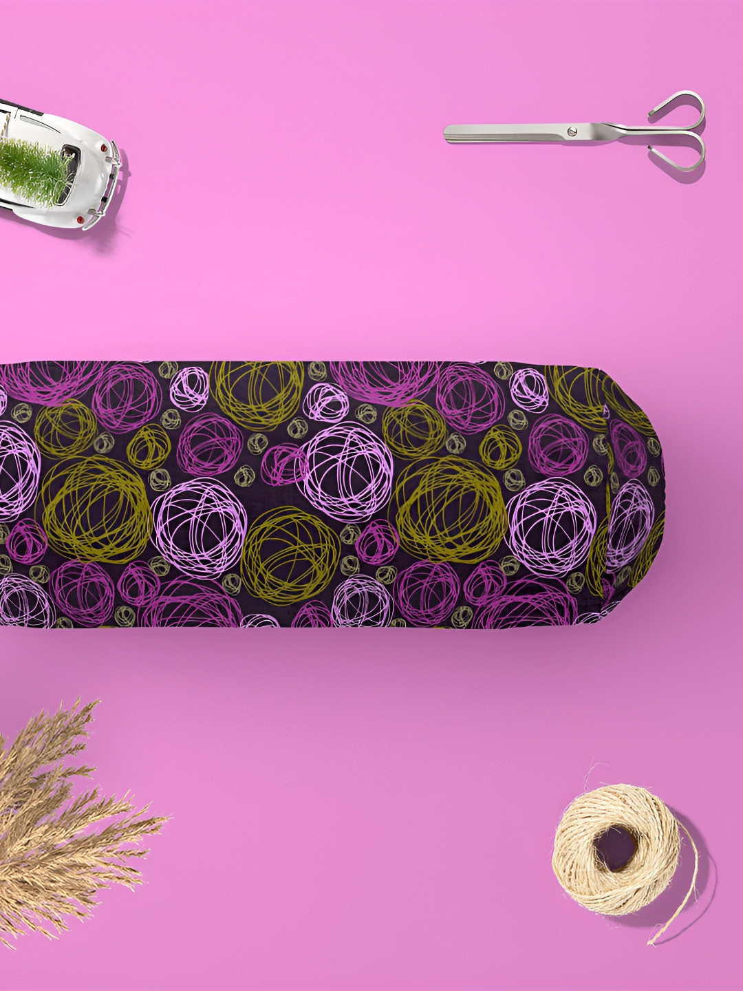 

ArtzFolio Purple & Lavender 2 Pieces Printed Eco-Friendly Bolster Covers