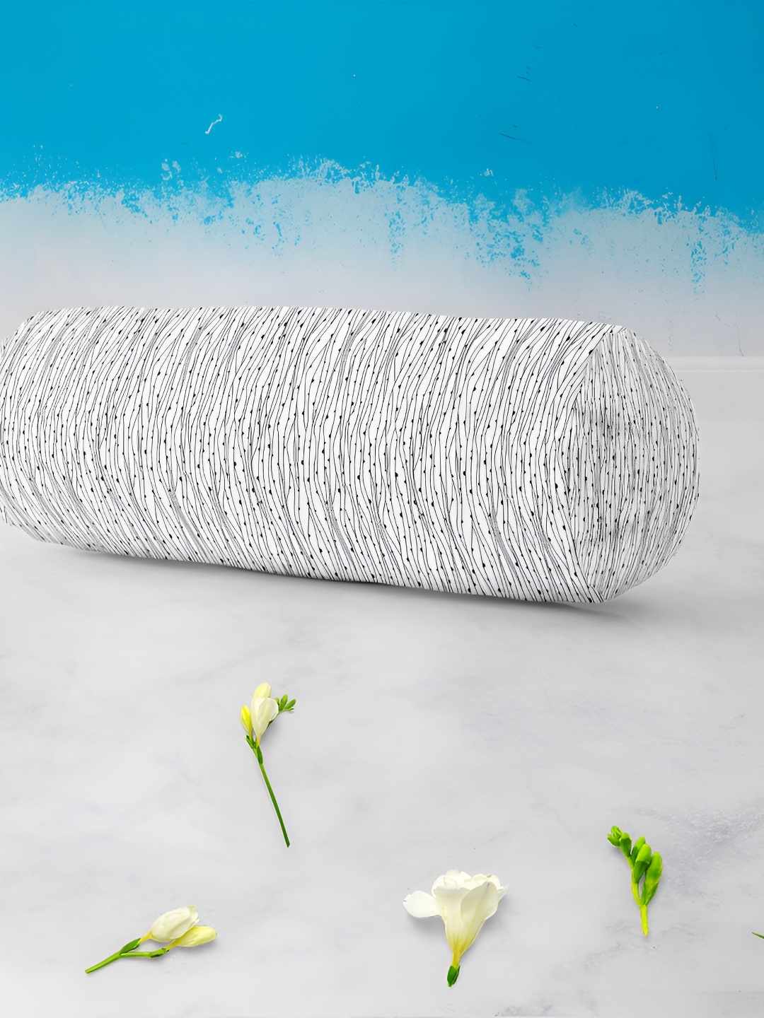 

ArtzFolio White & Black 2 Pieces Printed Eco-Friendly Bolster Covers