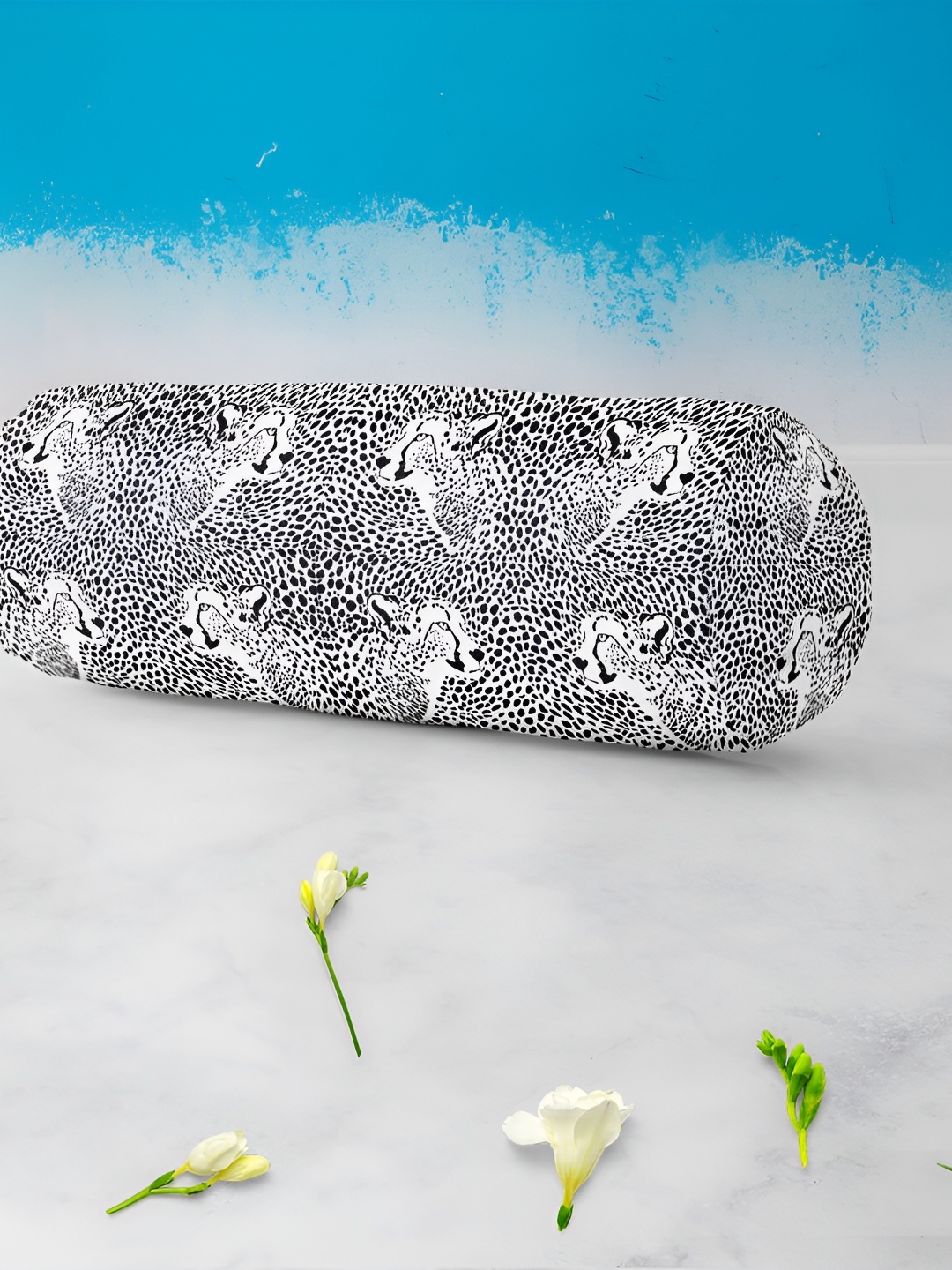

ArtzFolio White & Black 2 Pieces Printed Eco-Friendly Bolster Covers