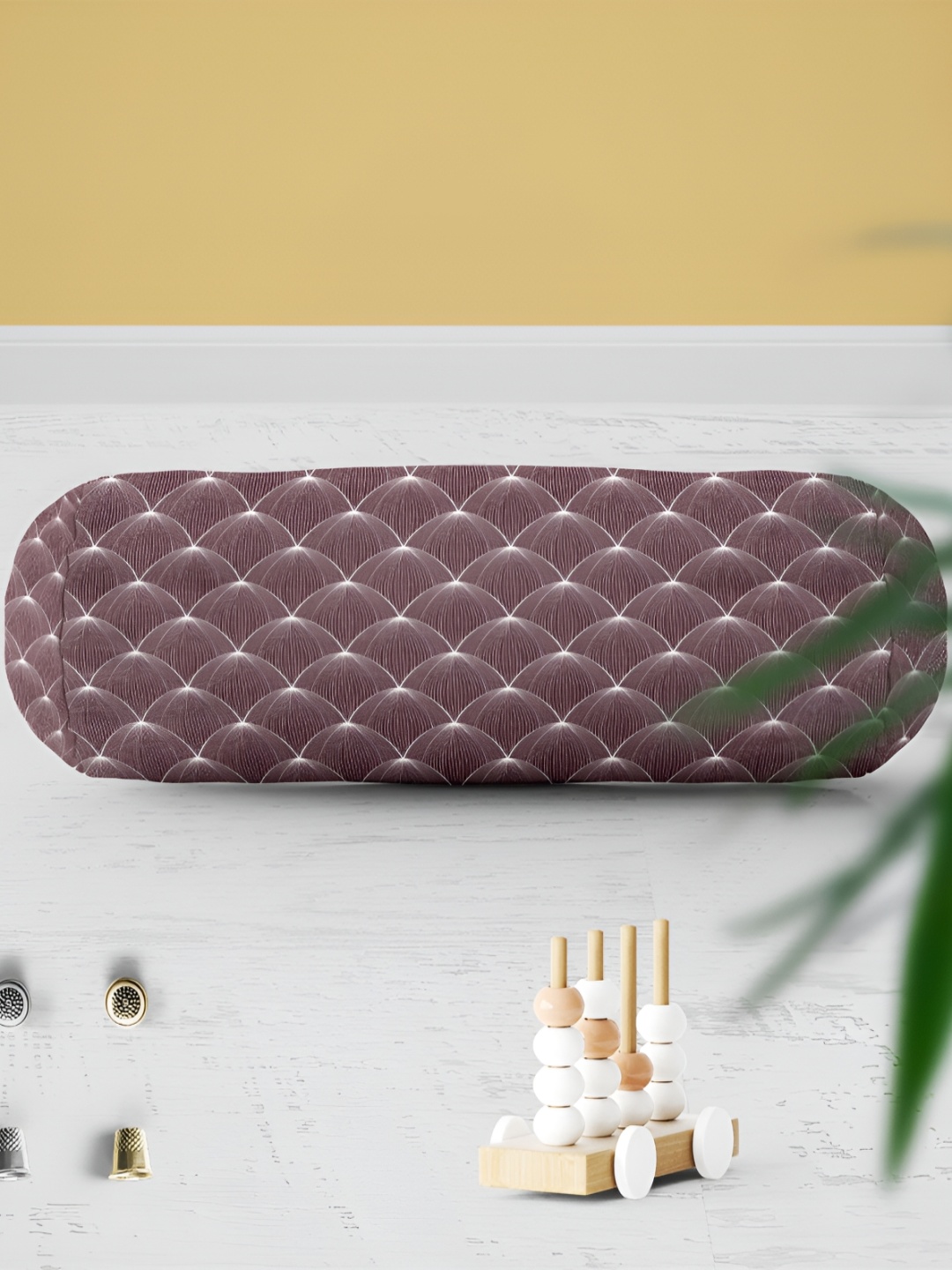 

ArtzFolio Brown & White 2 Pieces Printed Eco-Friendly Bolster Covers