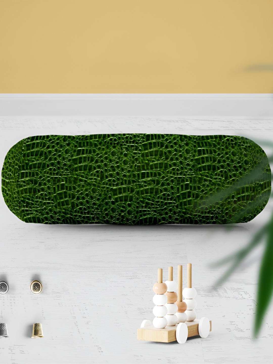 

ArtzFolio Green 2 Pieces Printed Eco-Friendly Bolster Covers