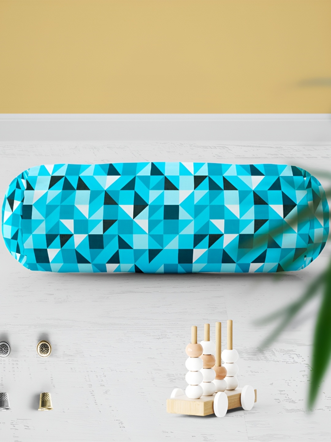 

ArtzFolio Blue & White 2 Pieces Printed Eco-Friendly Bolster Covers