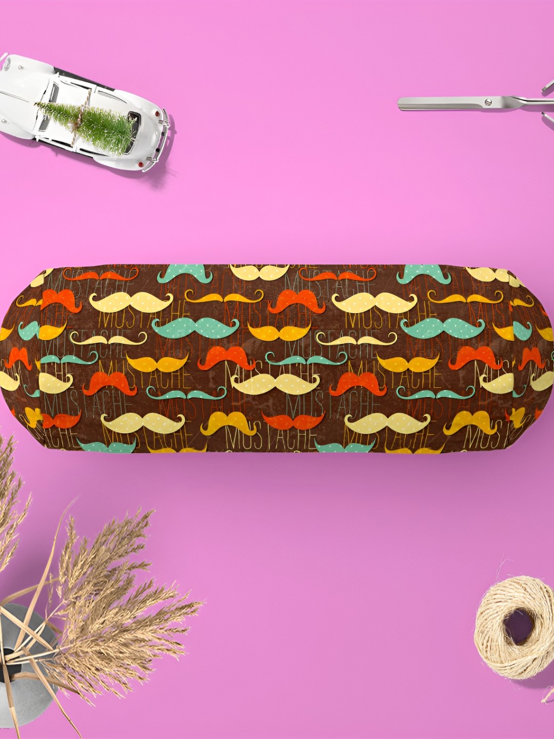 

ArtzFolio Brown & Blue 2 Pieces Printed Eco-Friendly Bolster Covers