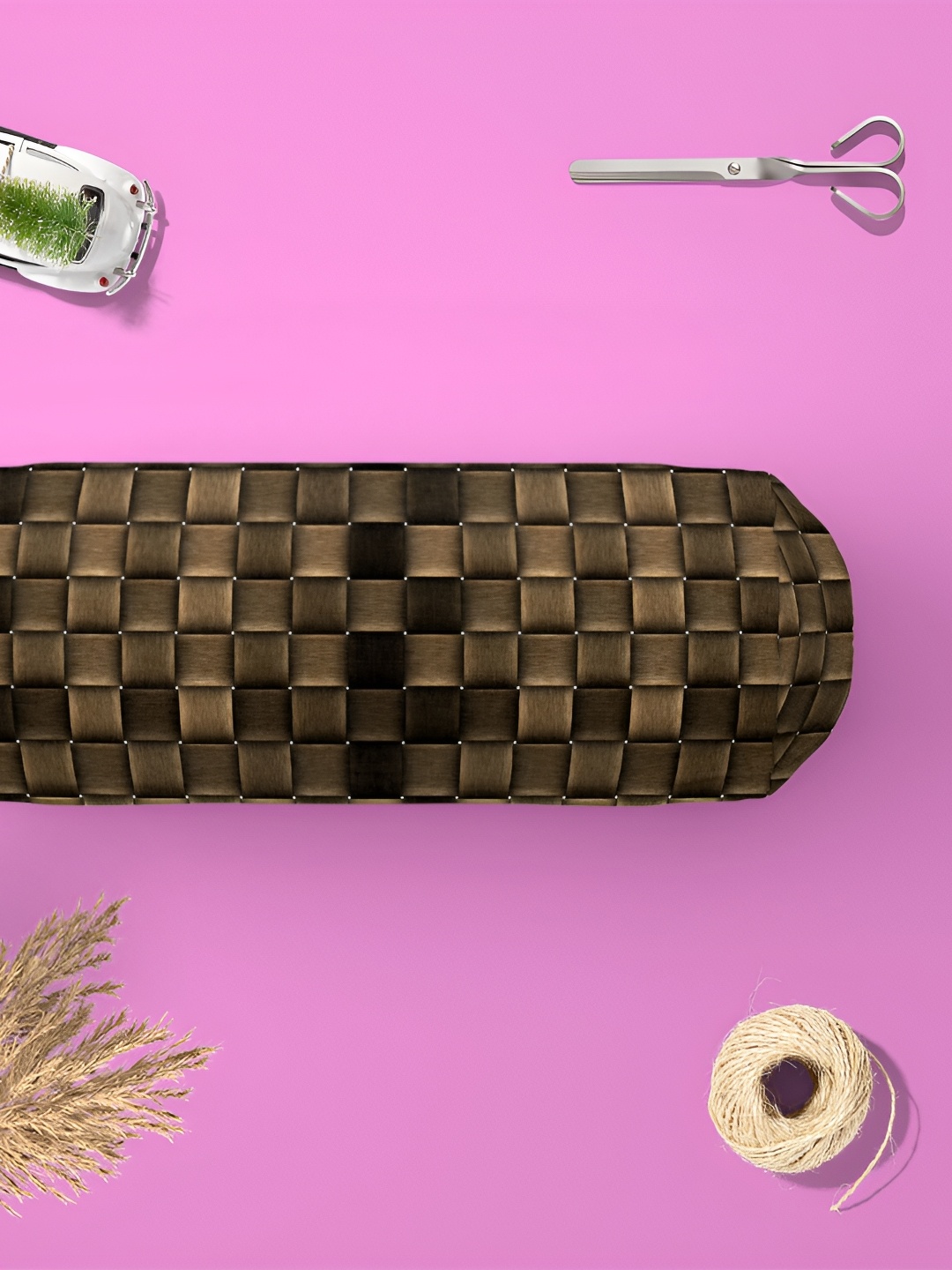 

ArtzFolio Brown 2 Pieces Printed Eco-Friendly Bolster Covers
