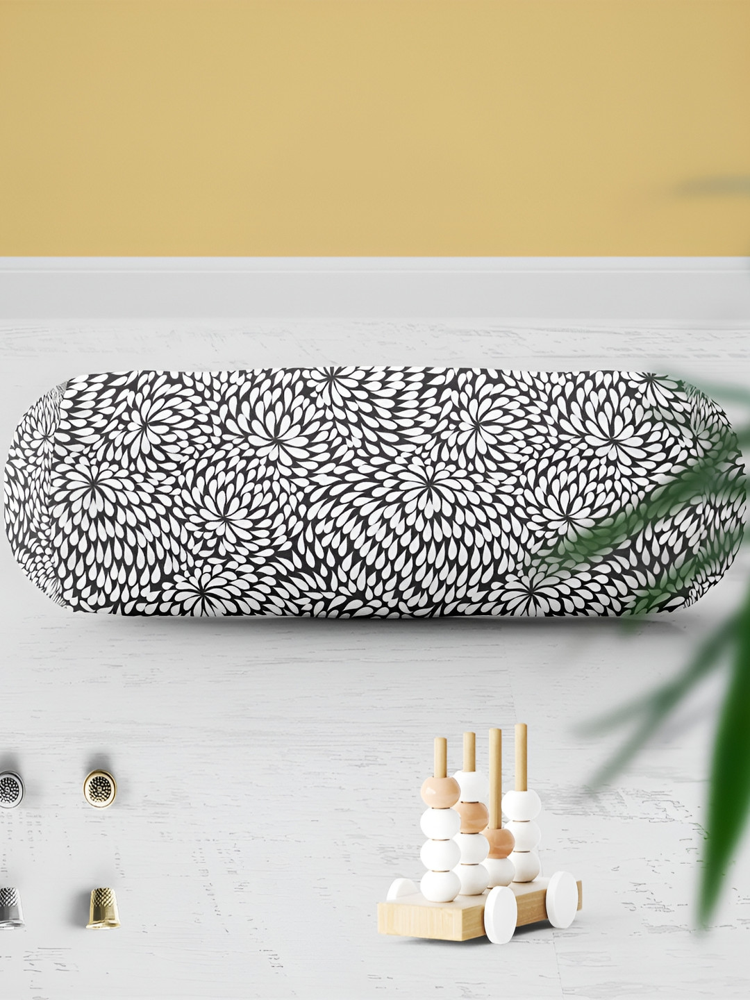 

ArtzFolio White & Grey 2 Pieces Printed Eco-Friendly Bolster Covers