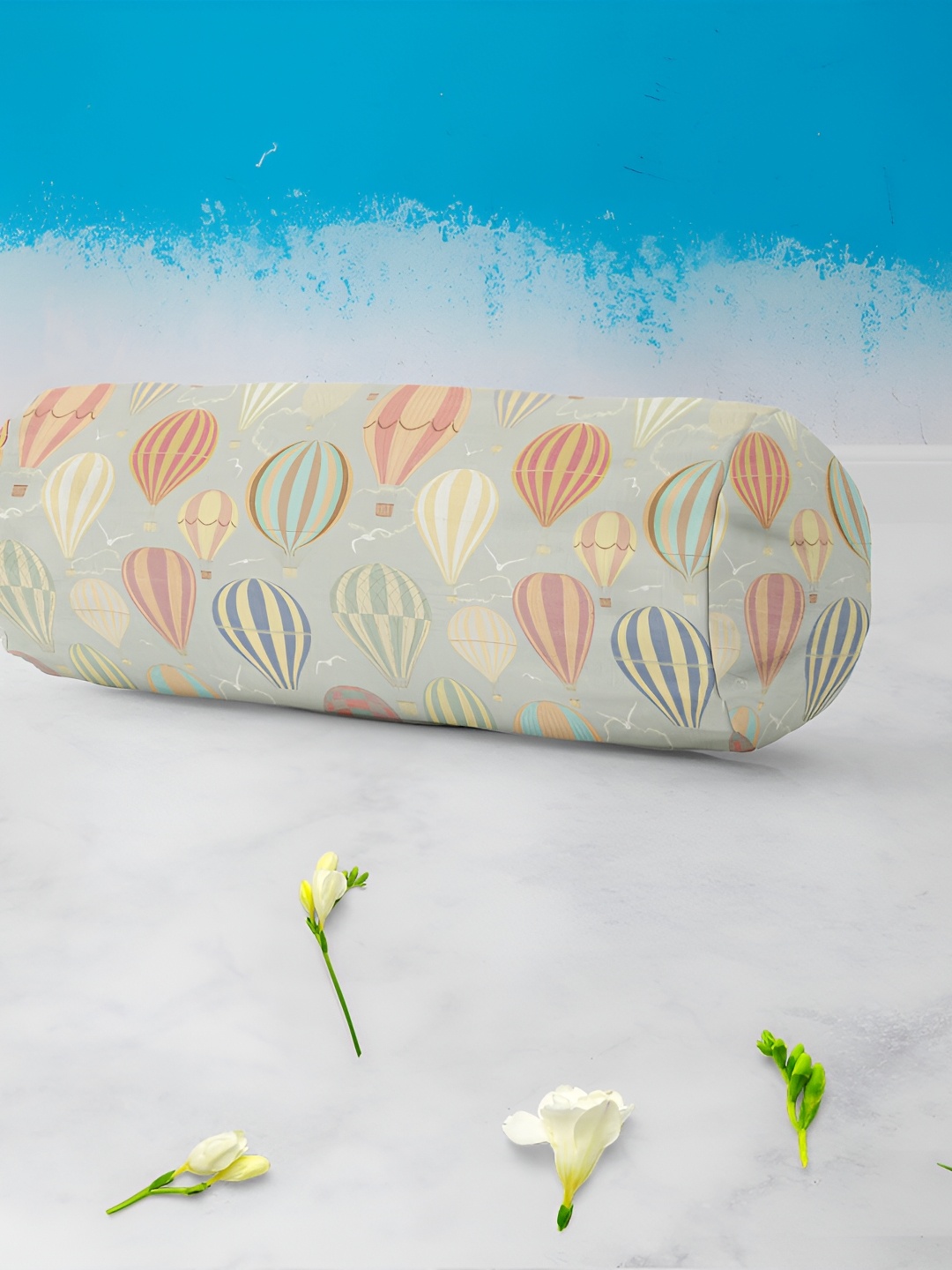 

ArtzFolio Grey & Brown 2 Pieces Printed Eco-Friendly Bolster Covers