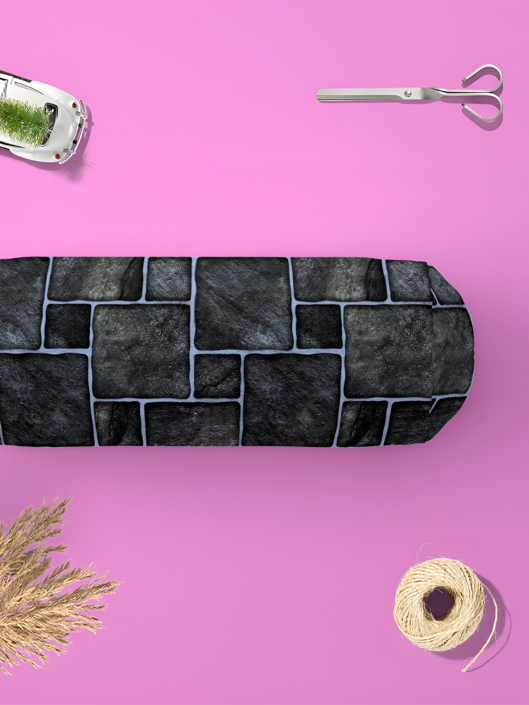 

ArtzFolio Black & Grey 2 Pieces Printed Eco Friendly Bolster Covers