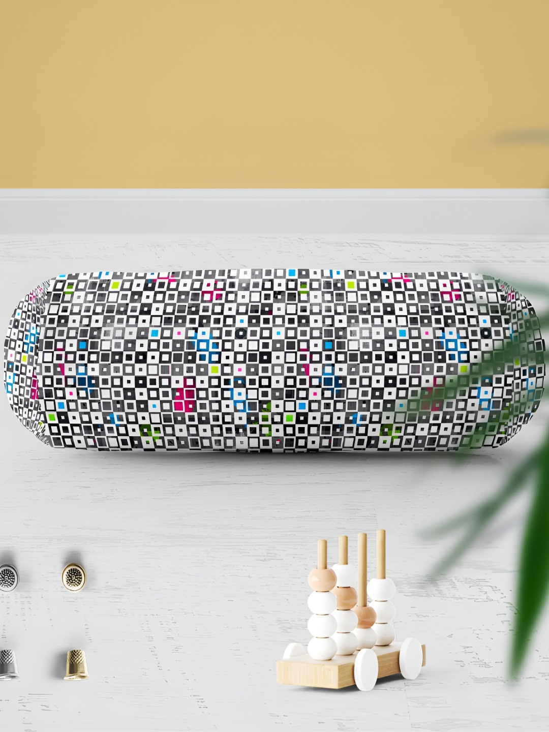 

ArtzFolio White & Black 2 Pieces Printed Eco Friendly Bolster Covers