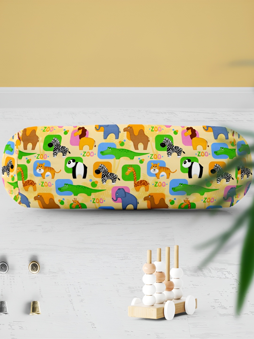 

ArtzFolio Set of 2 Multicolor Printed Bolster Cover, Multi