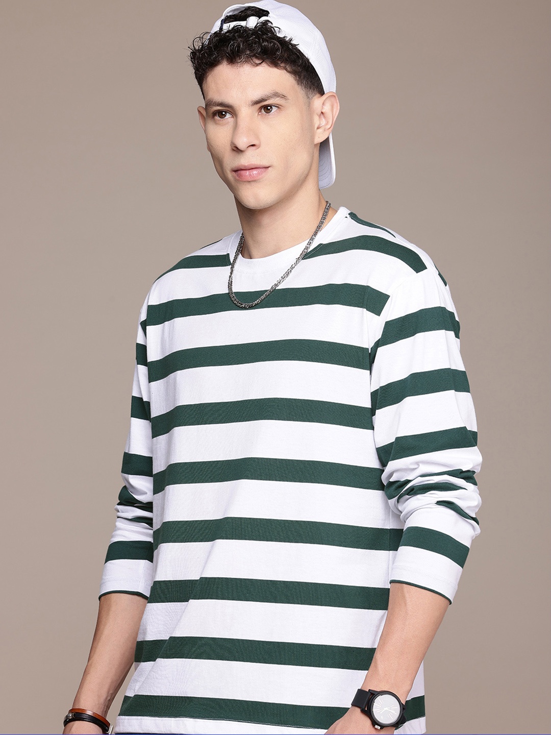 

Roadster Striped Relaxed Fit T-shirt, White