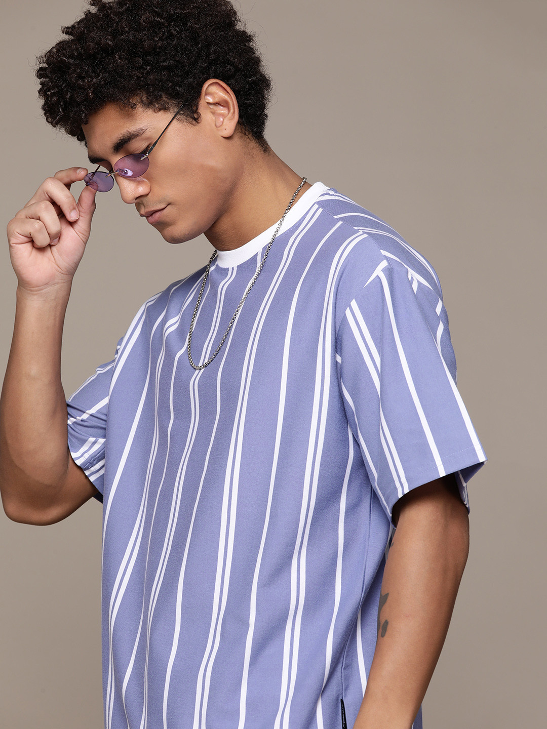 

Roadster The Life Co. Striped T-shirt, Lavender