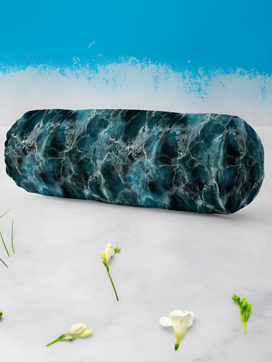 

ArtzFolio Green & Black 2-Pcs Printed Bolster Covers