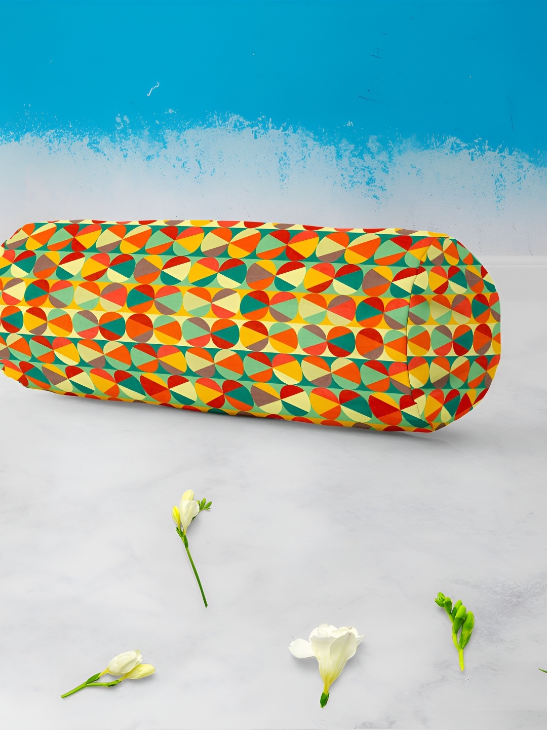 

ArtzFolio Red & Green 2 Pcs Printed Bolster Covers
