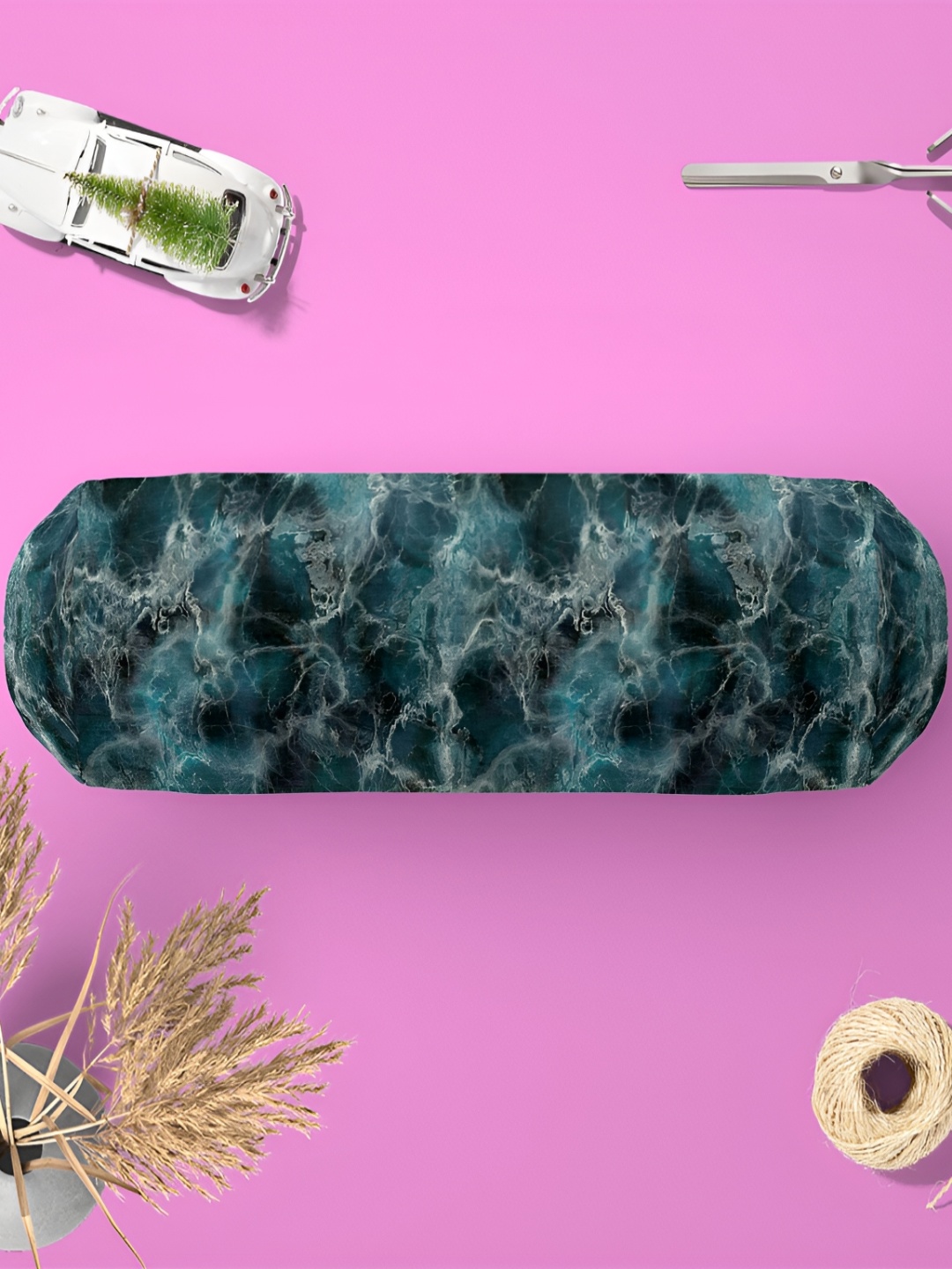 

ArtzFolio Blue 2 Pieces Printed Bolster Covers