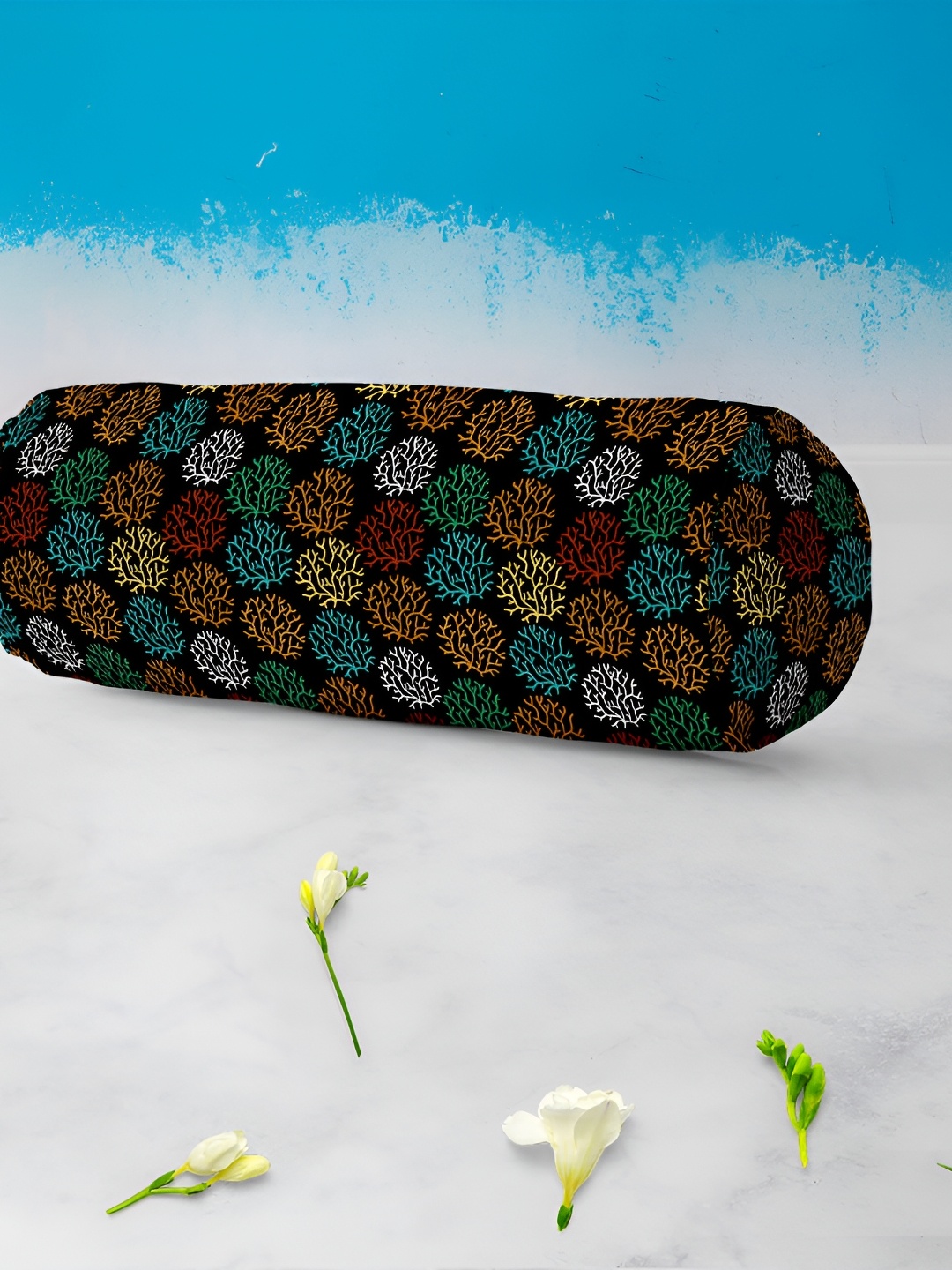 

ArtzFolio Black & Brown 2 Pieces Printed Eco-Friendly Bolster Covers