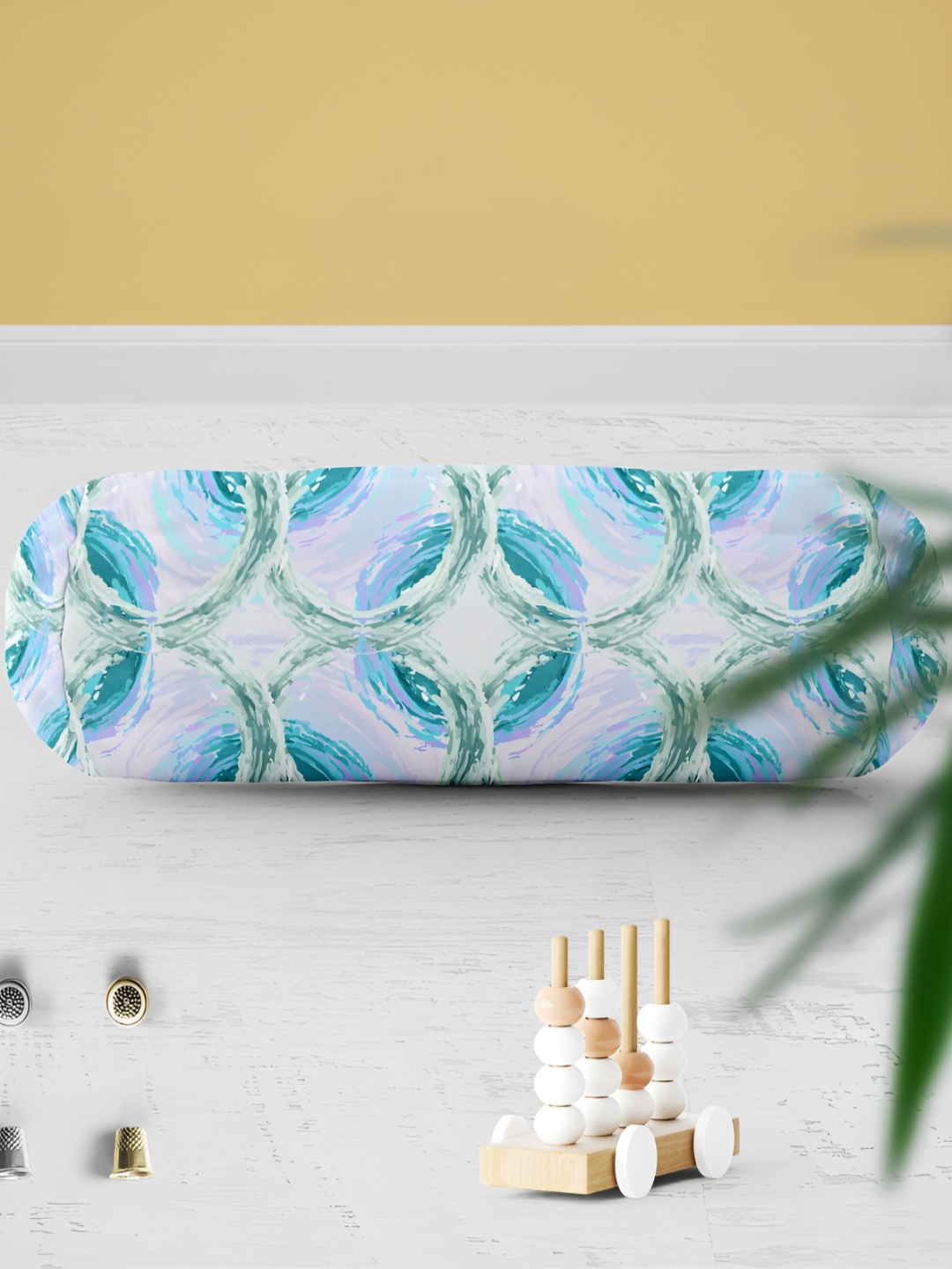 

ArtzFolio Blue & White 2 Pieces Printed Eco-Friendly Bolster Covers
