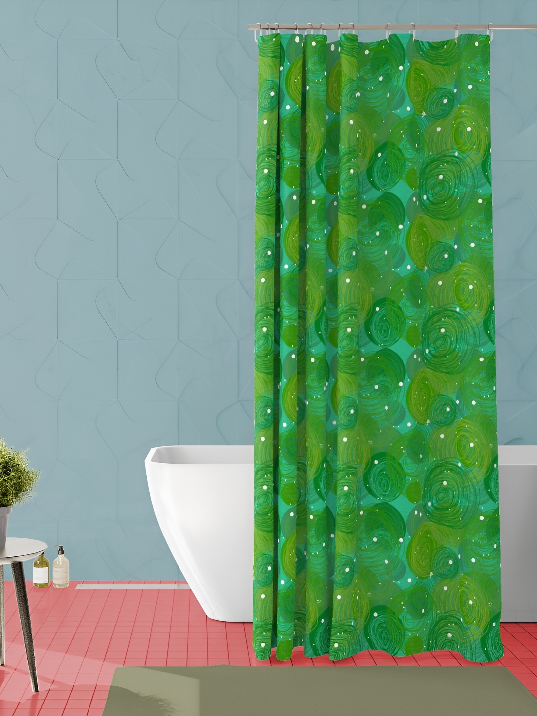 

ArtzFolio Green Printed Waterproof Shower Curtains