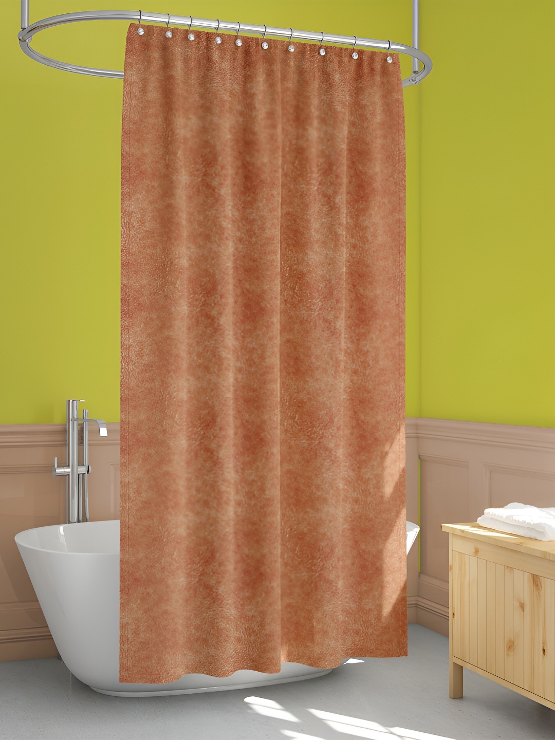 

ArtzFolio Brown Printed Waterproof Shower Curtains