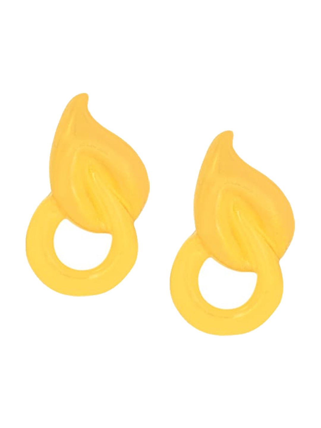 

BHIMA 22K Hallmark 916 Purity Yellow Gold Moulding Leaf Stud