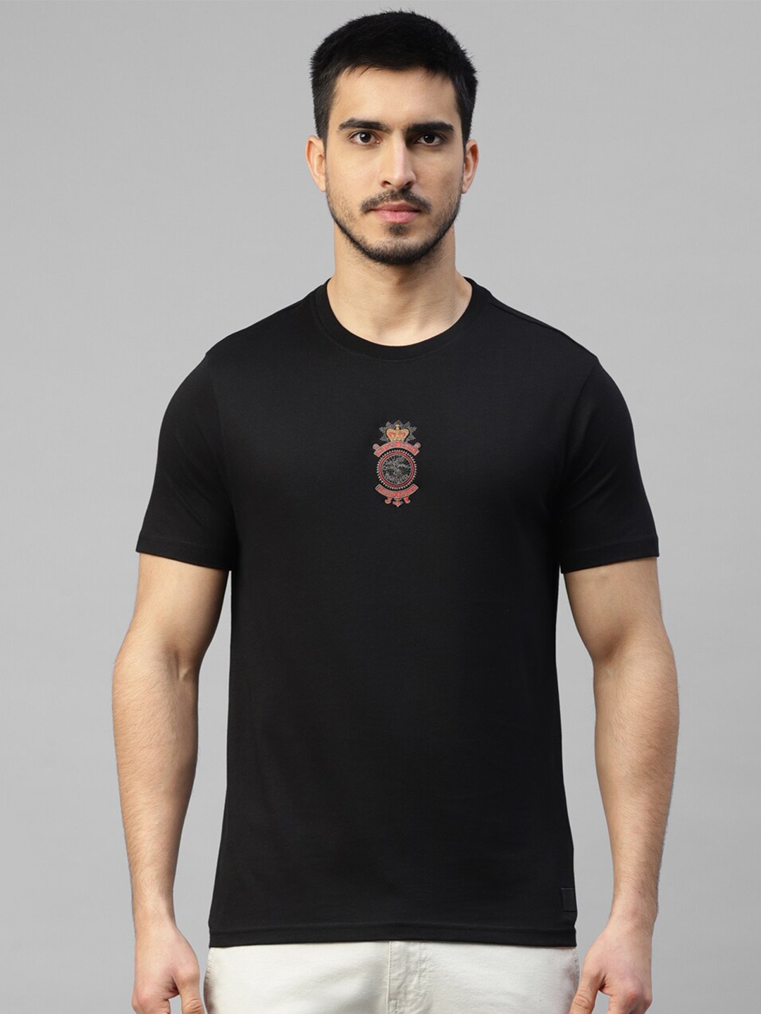 

Royal Enfield Round Neck Short Sleeves T-shirt, Black