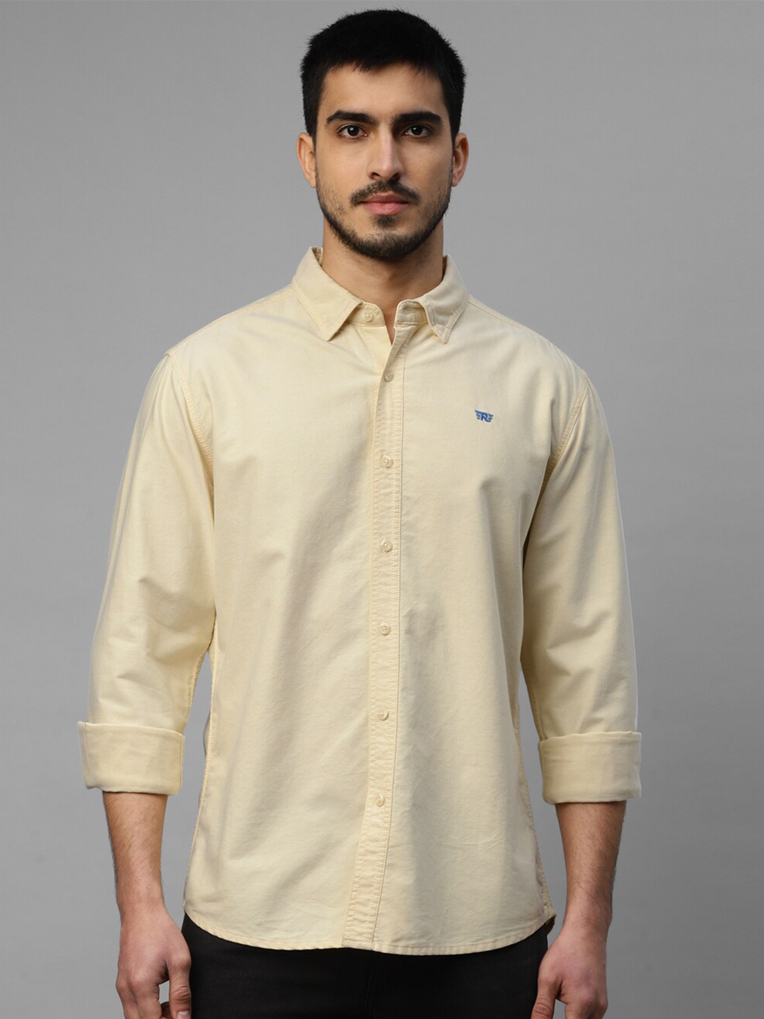 

Royal Enfield Spread Collar Casual Shirt, Yellow