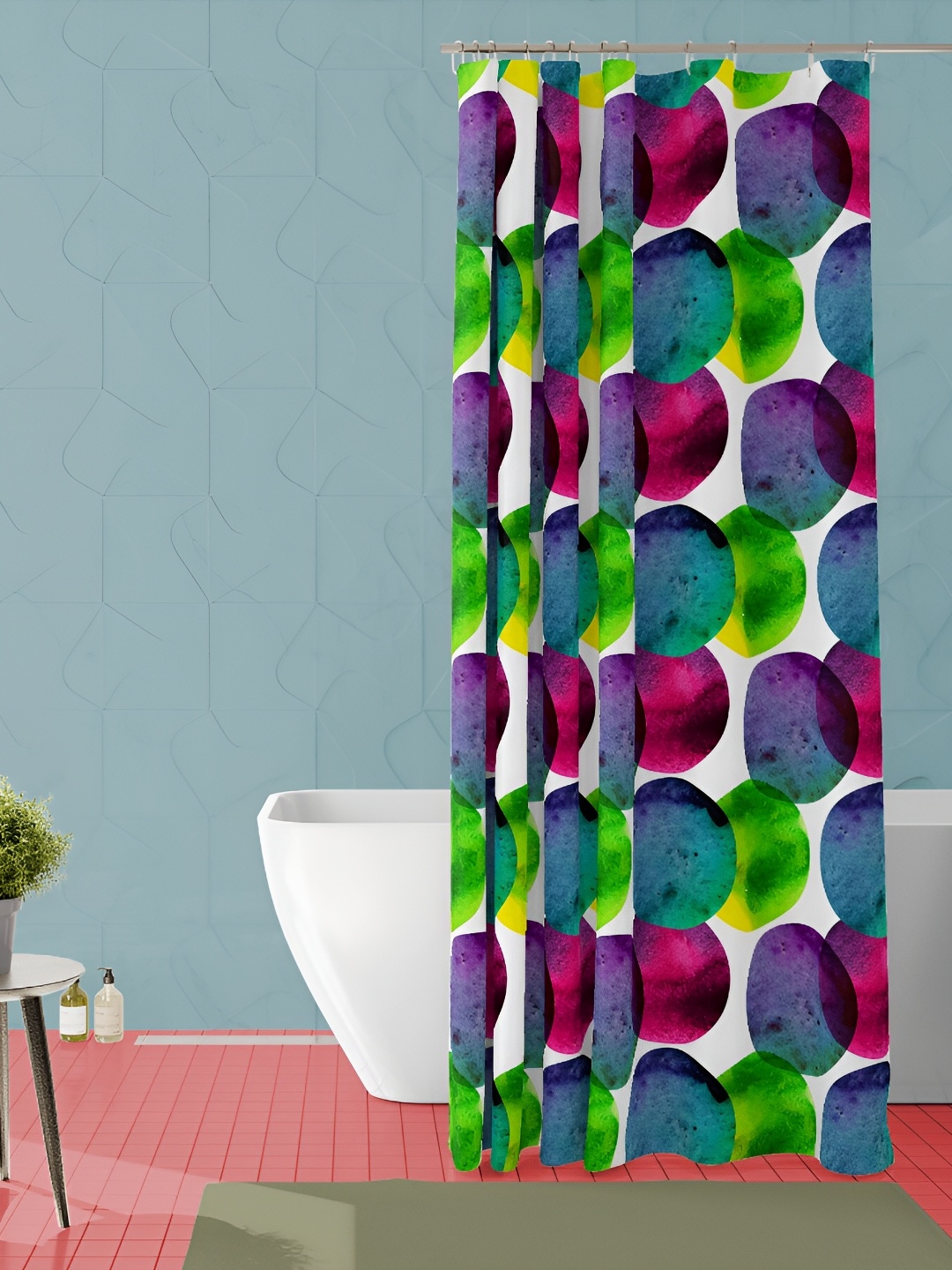 

ArtzFolio Blue & White Printed Waterproof Shower Curtains