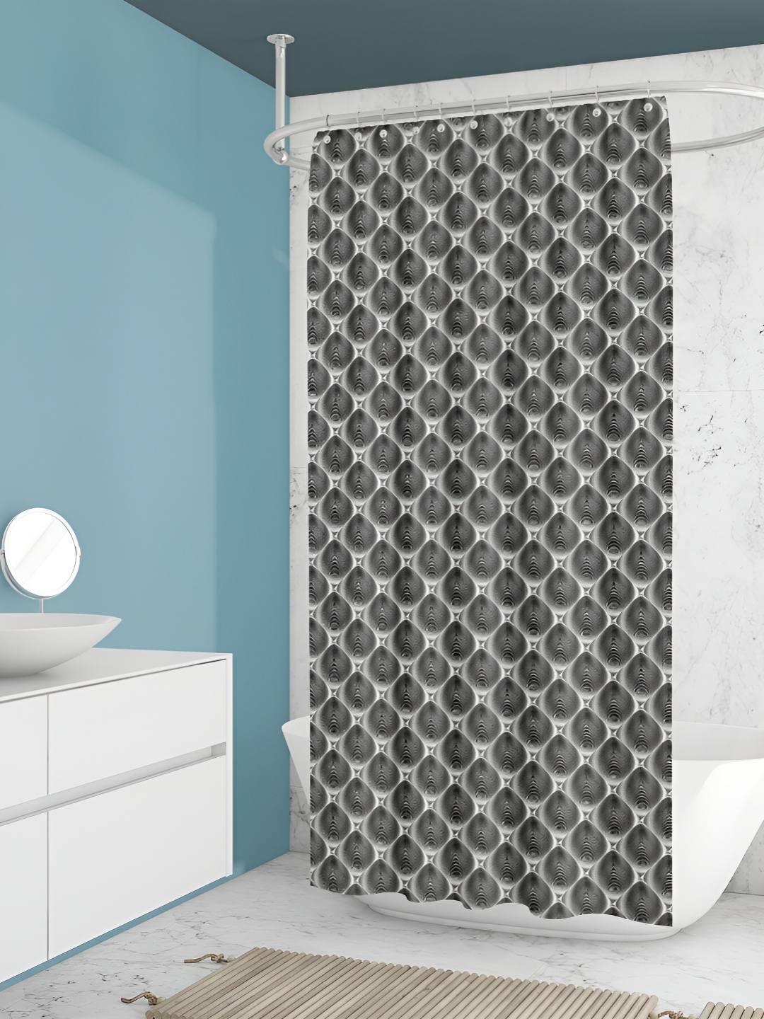

ArtzFolio Black & White Printed Waterproof Shower Curtains