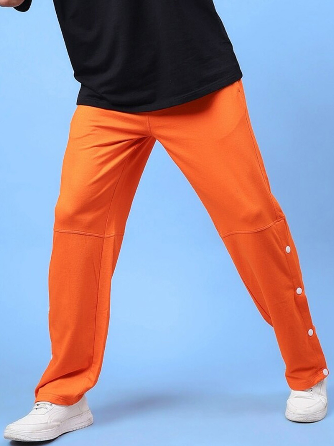 

WEARDUDS Men Relaxed-Fit Track Pants, Orange