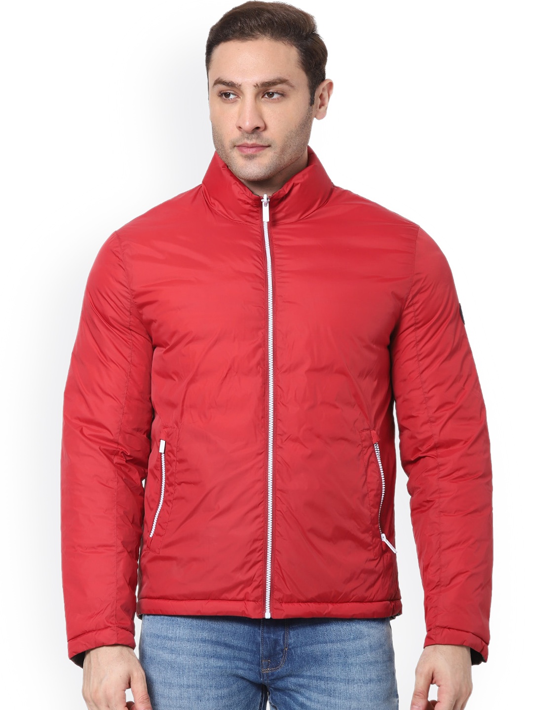

Celio Stand Collar Padded Jacket, Red