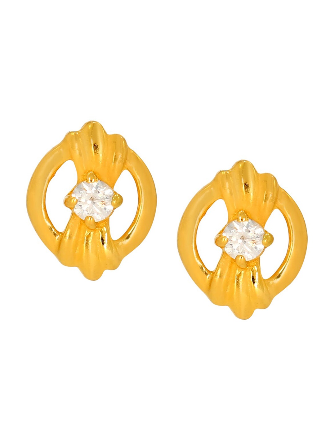 

BHIMA 22K Hallmark 916 Purity Yellow Gold Moulding Stone Stud