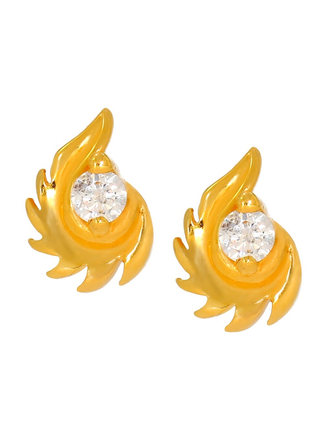 

BHIMA 22K Hallmark 916 Purity Yellow Gold Moulding Stone Stud