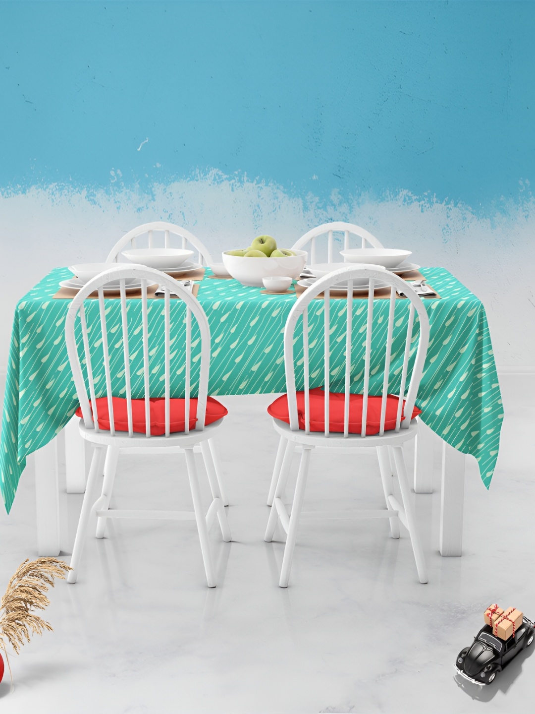 

ArtzFolio Multicoloured Anti-Slip 6-Seater Table Cover, Multi