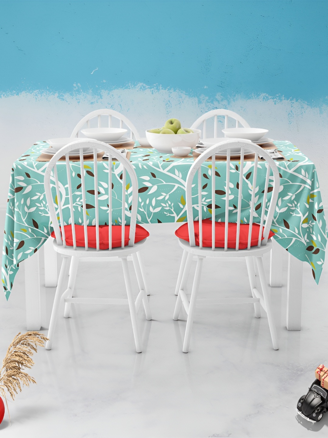 

ArtzFolio Multicoloured Anti-Slip 6-Seater Table Cover, Multi