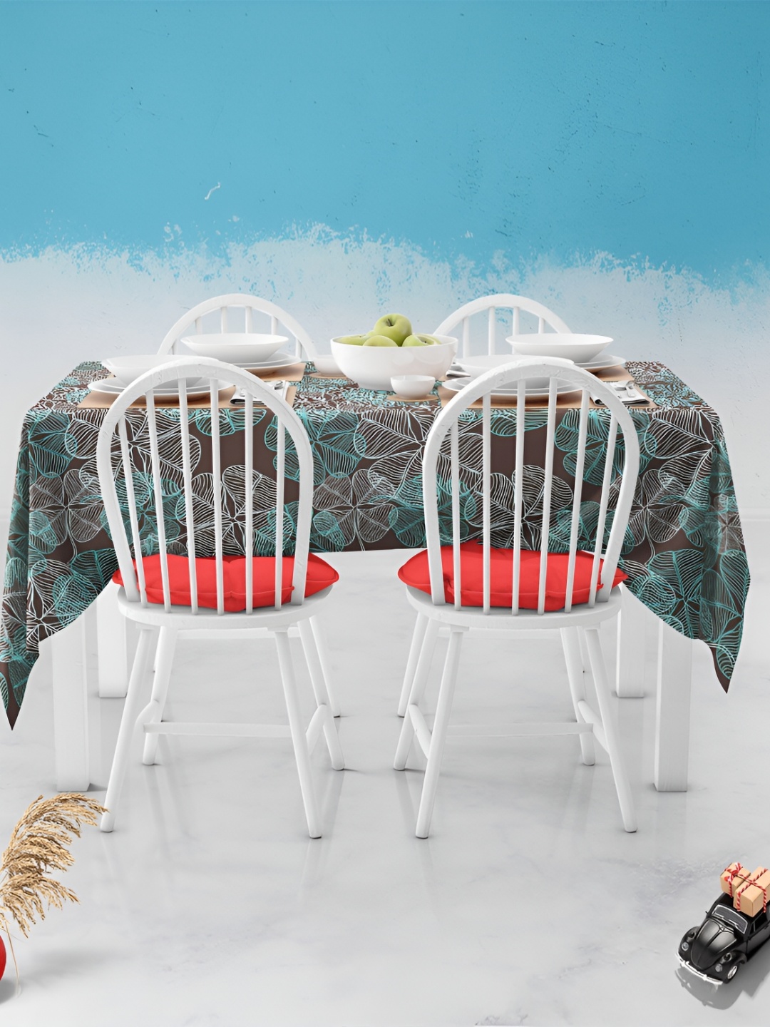 

ArtzFolio Multicoloured Anti-Slip 6-Seater Table Cover, Multi