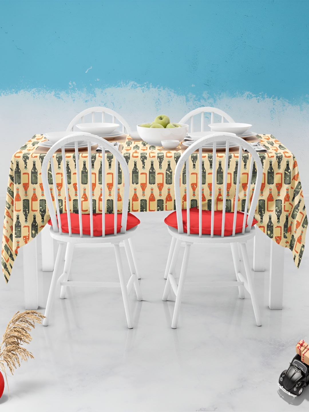 

ArtzFolio Multicoloured Anti-Slip 8-Seater Table Cover, Multi